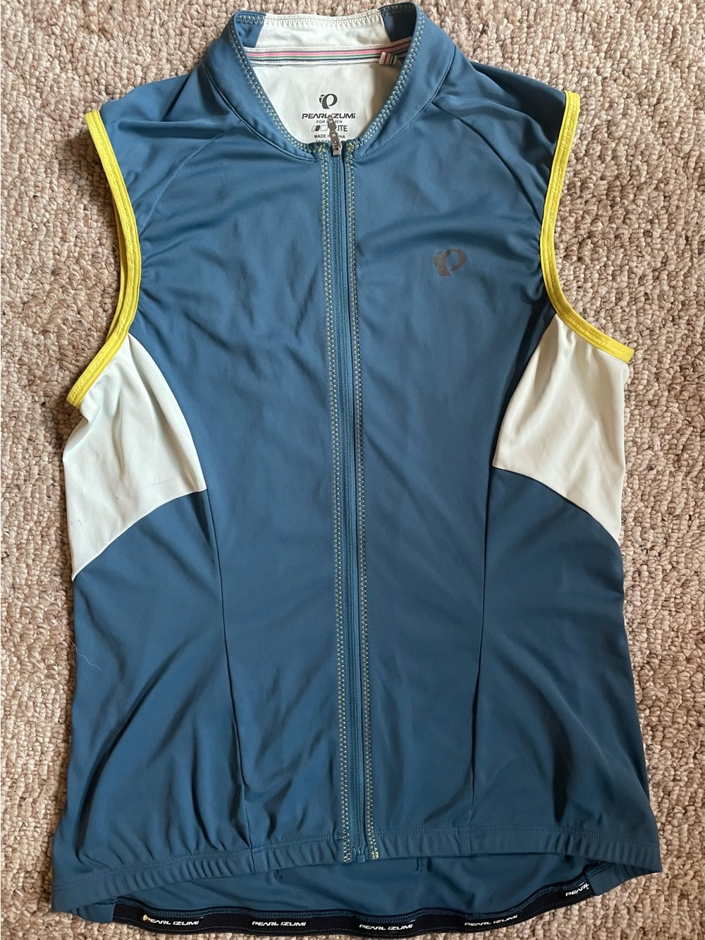 Pearl Izumi Women’s Slate Blue Sleeveless Cycling Jersey - Medium